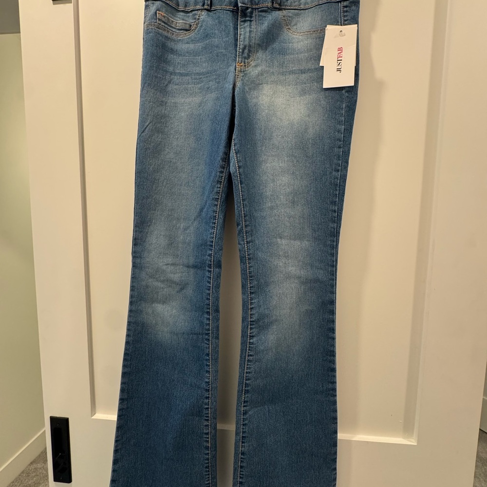 JustFab Light Blue Boot Cut Jeans